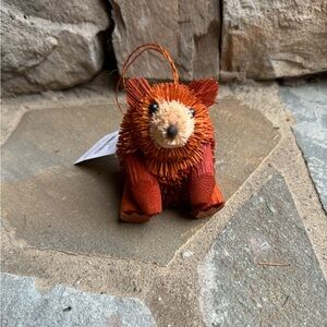 New🌟Anthropologie Terrain Buri Bottle Brush Animals- Bear